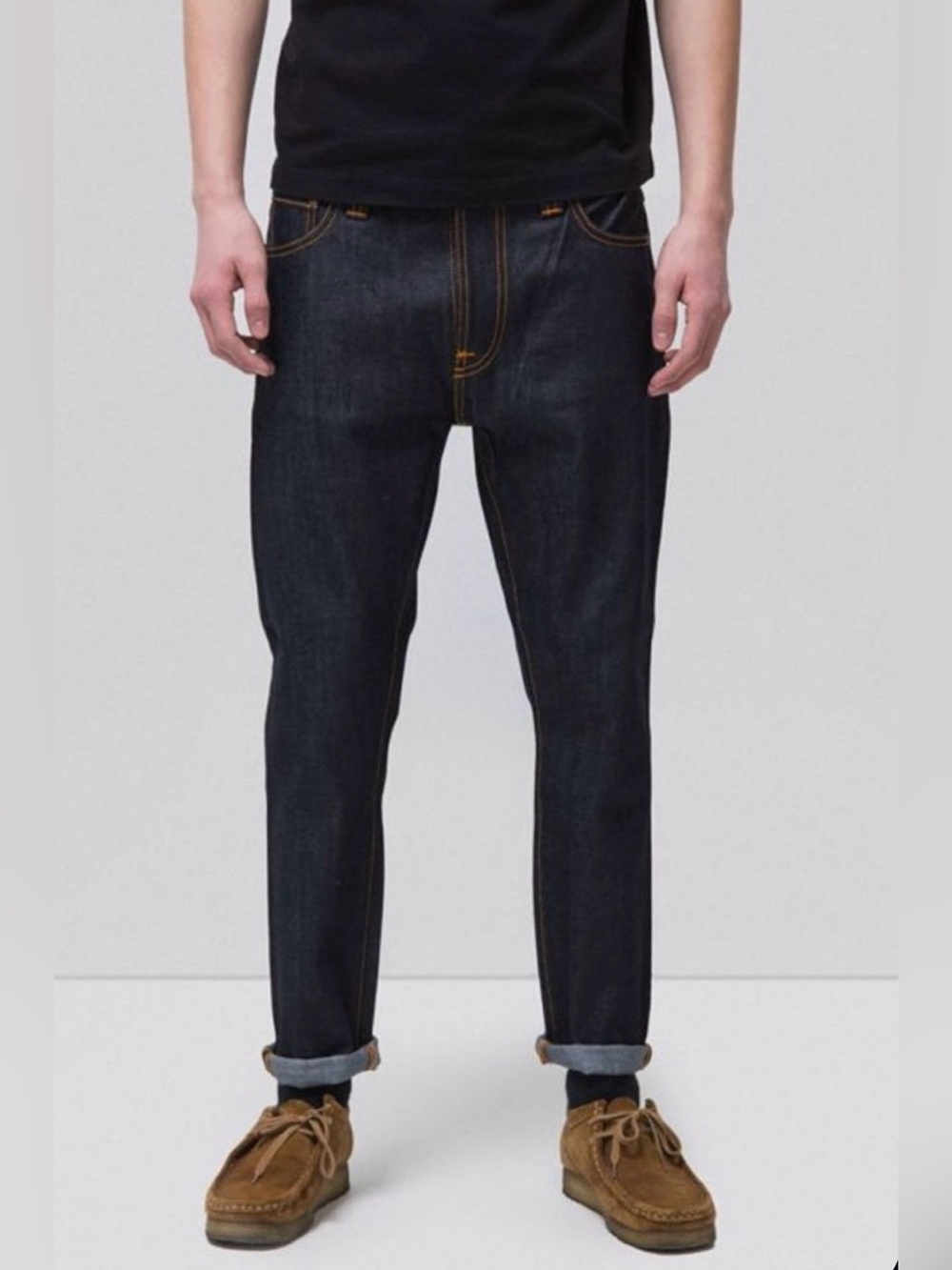Nudie Jeans Brute Knut Men’s 30x32 In Dry Navy Comfort Slim